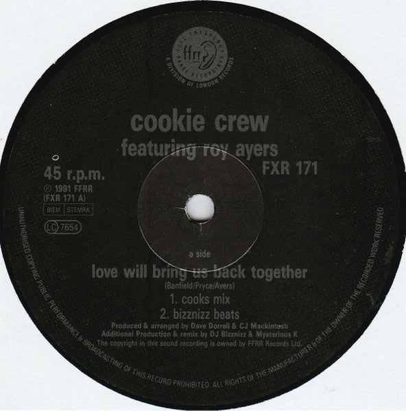 The Cookie Crew : Love Will Bring Us Back Together (12")
