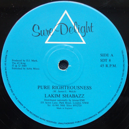 Lakim Shabazz : Pure Righteousness (12")