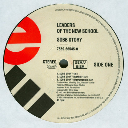 Leaders Of The New School : Sobb Story (12")