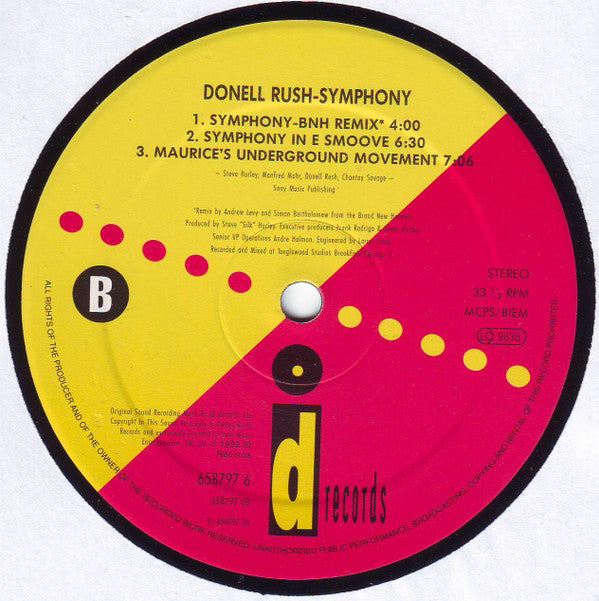Donell Rush* : Symphony (12", Single)