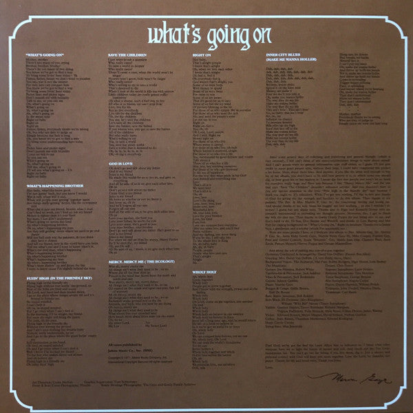 Marvin Gaye : What's Going On (LP, Album, RE, 180)