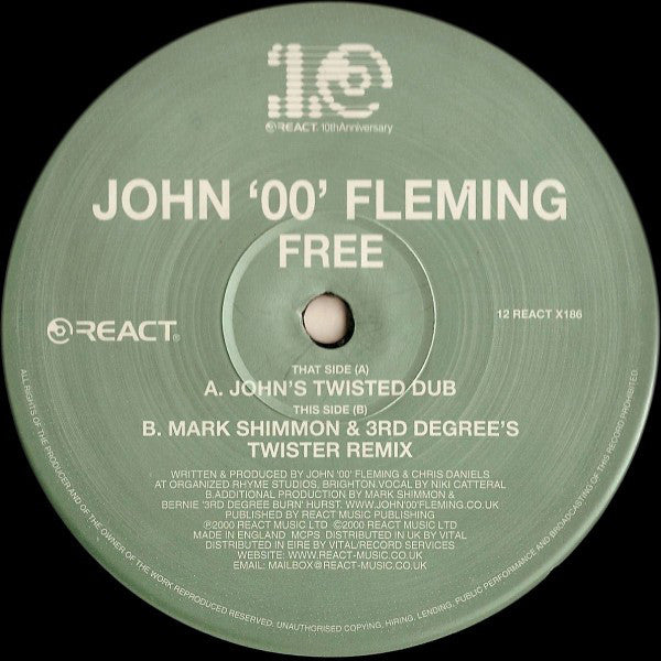 John '00' Fleming : Free (12")