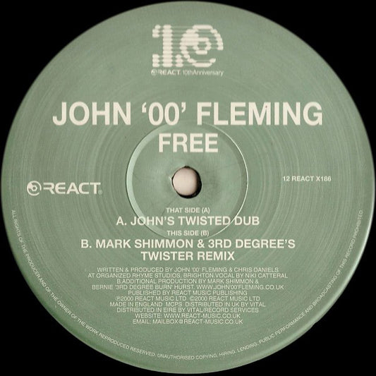 John '00' Fleming : Free (12")