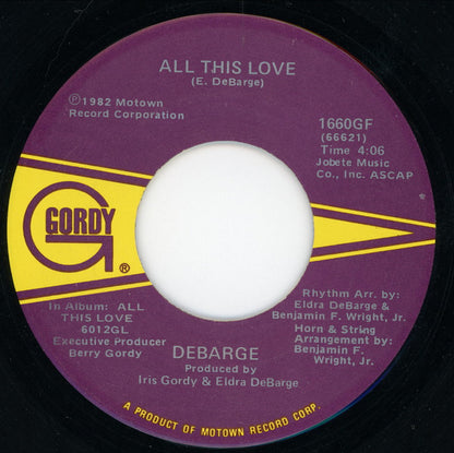 Debarge : All This Love (7")