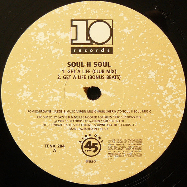 Soul II Soul : Get A Life (12", Single)