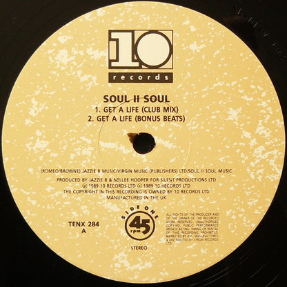Soul II Soul : Get A Life (12", Single)