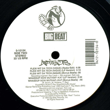Artifacts : Wrong Side Of Da Tracks (12", Single)