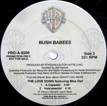 Da Bush Babees : The Love Song (12", Promo)