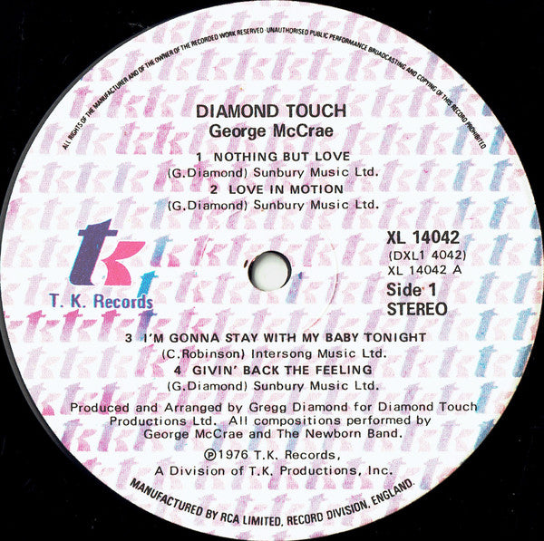 George McCrae : Diamond Touch (LP, Album)