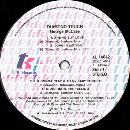 George McCrae : Diamond Touch (LP, Album)