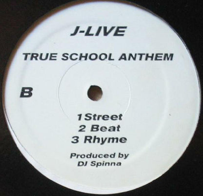 J-Live : Them That's Not /  True School Anthem (12", RE)