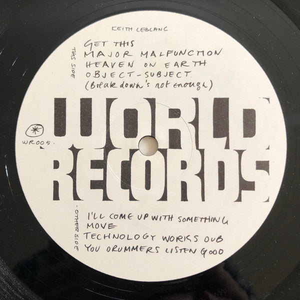 Keith LeBlanc : Major Malfuction (LP, Album)