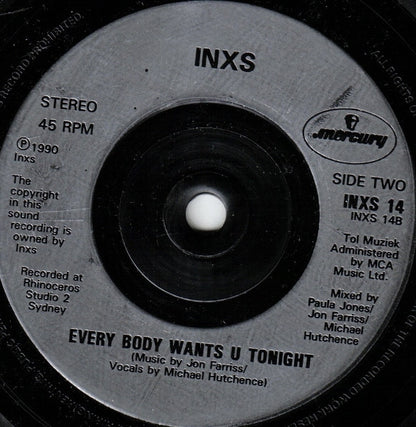 INXS : Suicide Blonde (7", Single, Sil)