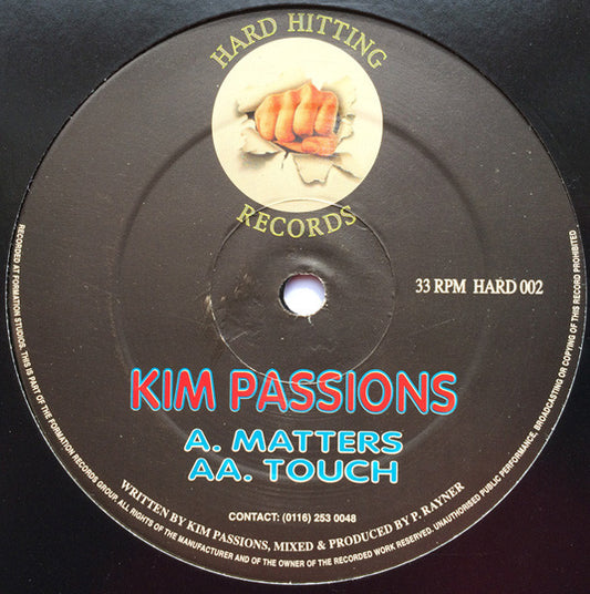 Kim Passions : Matters / Touch (12")