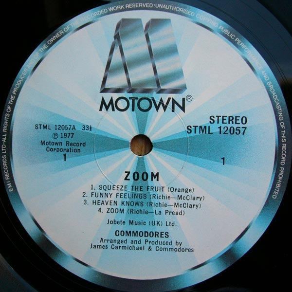 Commodores : Zoom (LP, Album)