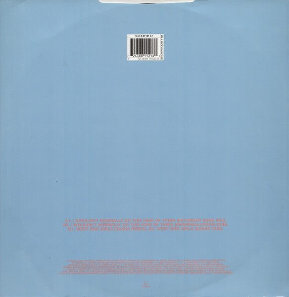 Pet Shop Boys : I Wouldn't Normally Do This Kind Of Thing (The Remixes) (12", Single)