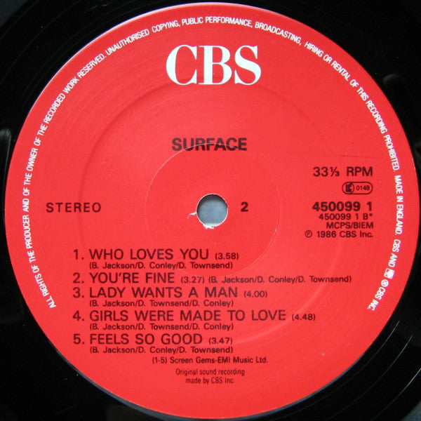 Surface : Surface (LP, Album)