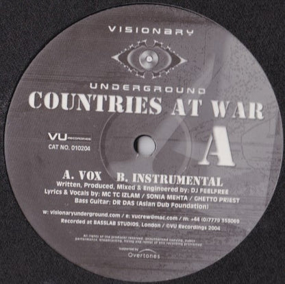 Visionary Underground : Countries At War (12")