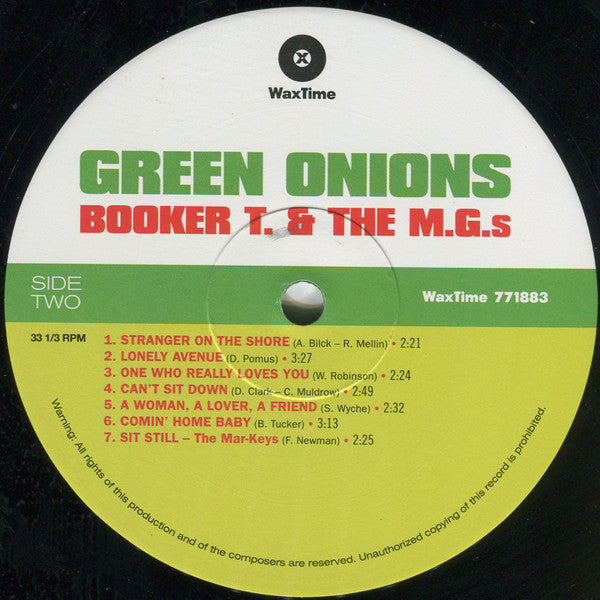Booker T. & The M.G.s* : Green Onions (LP, Album, Mono, Ltd, RE, RM, 180)
