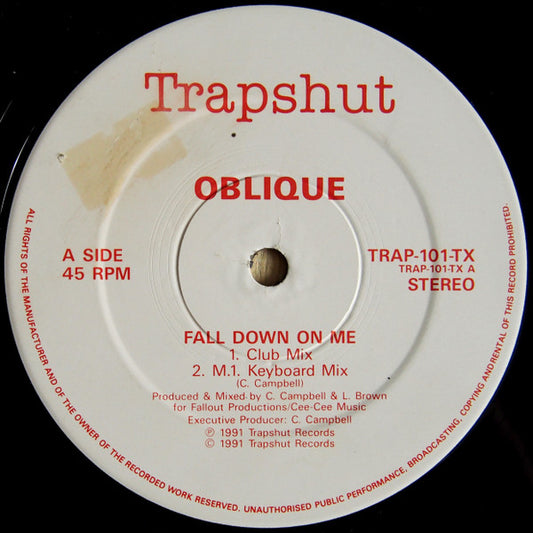 Oblique (3) : Fall Down On Me (12")