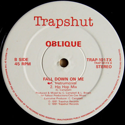 Oblique (3) : Fall Down On Me (12")