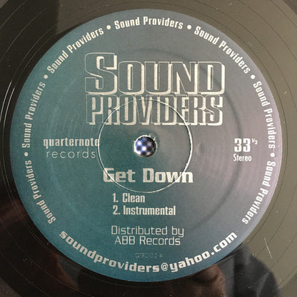 Sound Providers : Get Down / No Time (12")