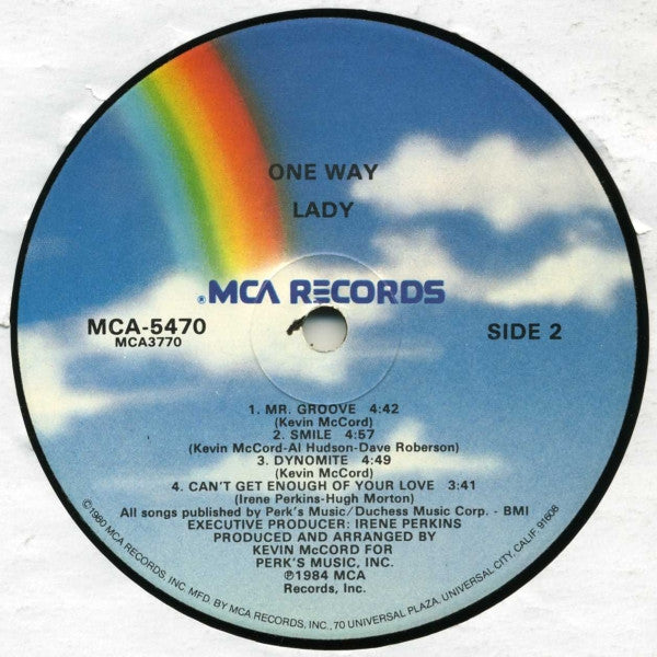 One Way : Lady (LP, Album, Glo)