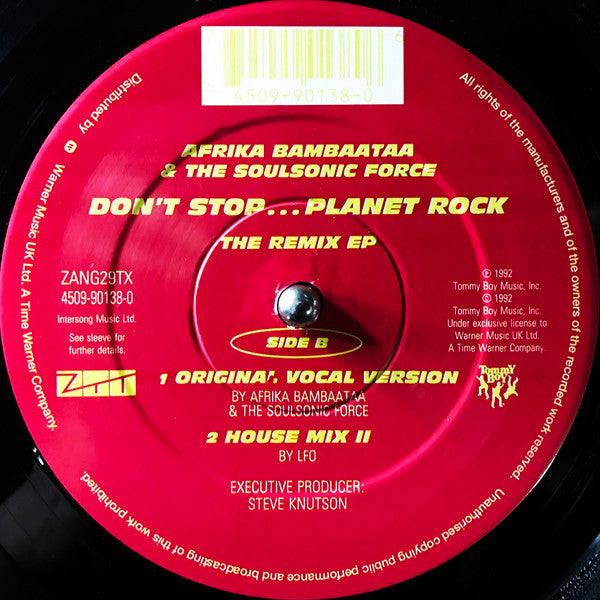 Afrika Bambaataa & Soulsonic Force : Don't Stop... Planet Rock (The Remix EP - Part 2) (12")