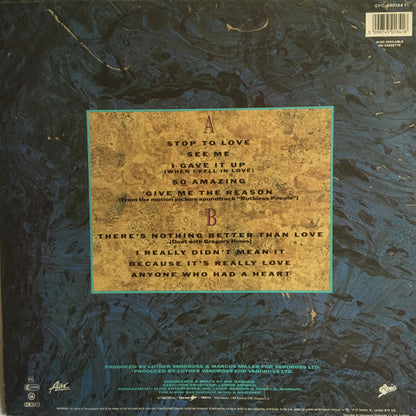 Luther Vandross : Give Me The Reason (LP, Album)