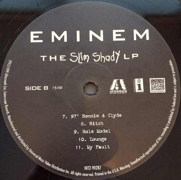 Eminem : The Slim Shady LP (2xLP, Album, RE, 180)