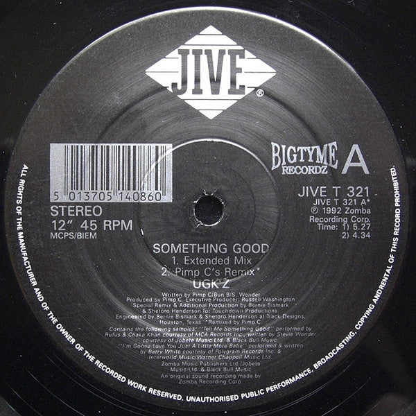 UGK'z* : Something Good (12")