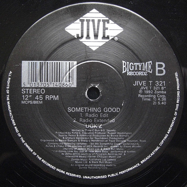 UGK'z* : Something Good (12")
