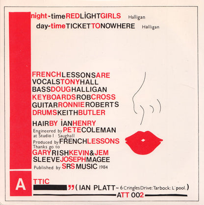 French Lessons : Red Light Girls (7", Single)