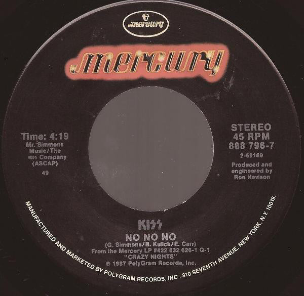 Kiss : Crazy Crazy Nights (7", 49)
