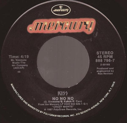 Kiss : Crazy Crazy Nights (7", 49)