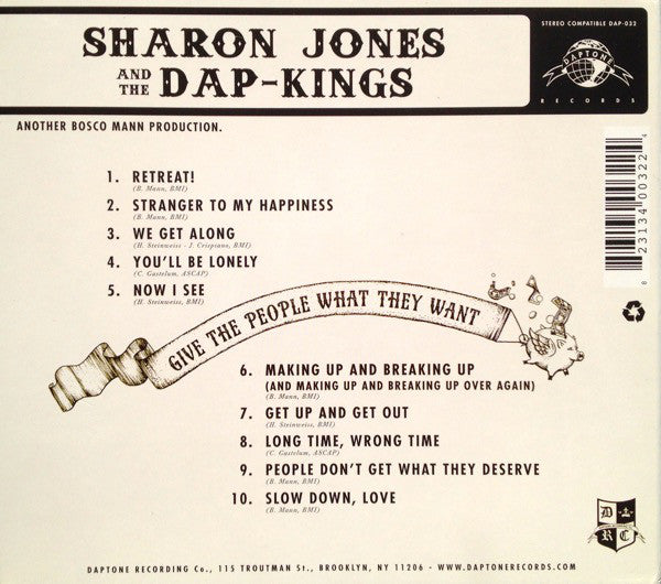 Sharon Jones & The Dap-Kings : Give The People What They Want (CD, Album)