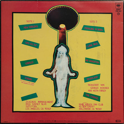 Nina Hagen : Angstlos (LP, Album, RE, Red)