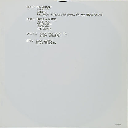 Nina Hagen : Angstlos (LP, Album, RE, Red)