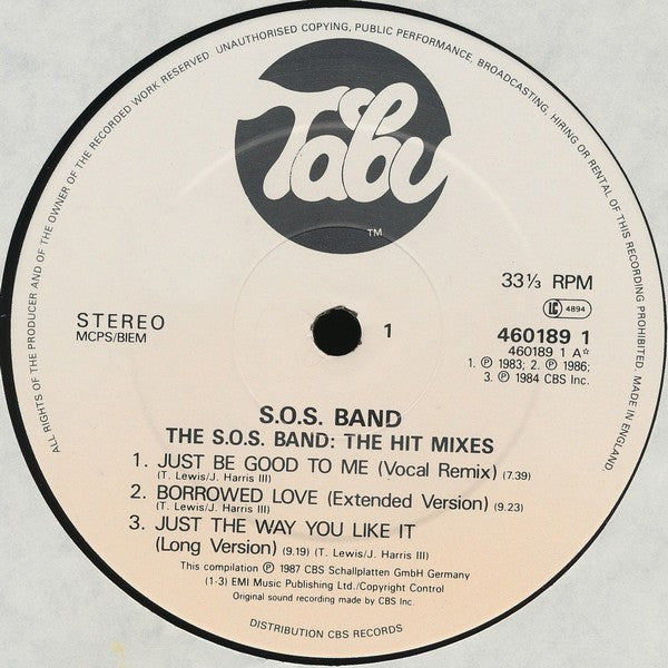 SOS Band* : 1980 / 1987 •••⋆••• The Hit Mixes (LP, Comp)