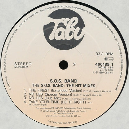 SOS Band* : 1980 / 1987 •••⋆••• The Hit Mixes (LP, Comp)