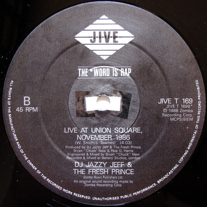 DJ Jazzy Jeff & The Fresh Prince : Parents Just Don't Understand (12", Single)