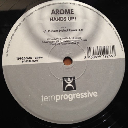 Arome : Hands Up! (12")