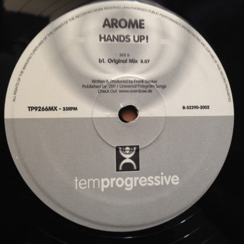 Arome : Hands Up! (12")