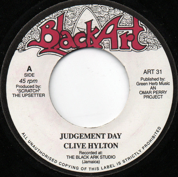 Clive Hylton : Judgement Day (7", RE)