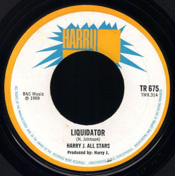 Harry J. All Stars / Glen And Dave : Liquidator / La La Always Stay (7", Single, Lar)