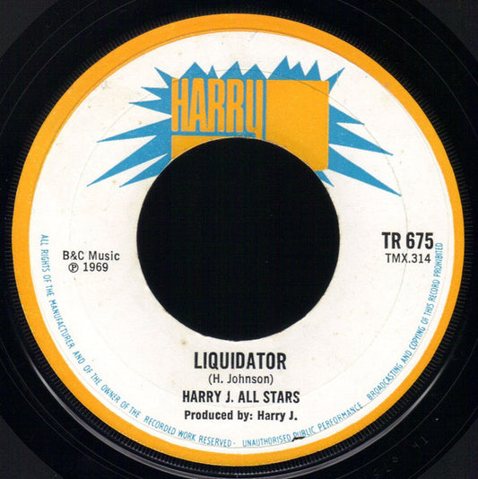 Harry J. All Stars / Glen And Dave : Liquidator / La La Always Stay (7", Single, Lar)