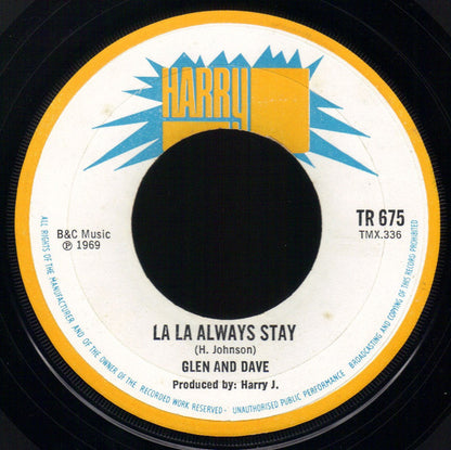 Harry J. All Stars / Glen And Dave : Liquidator / La La Always Stay (7", Single, Lar)