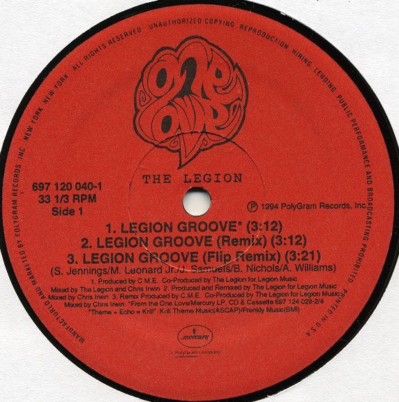 The Legion : Legion Groove (12")