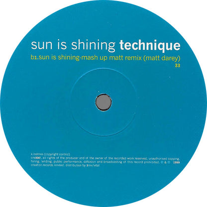 Technique : Sun Is Shining (12")
