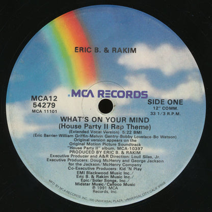 Eric B. & Rakim : What's On Your Mind (House Party II Rap Theme) (12", Single)